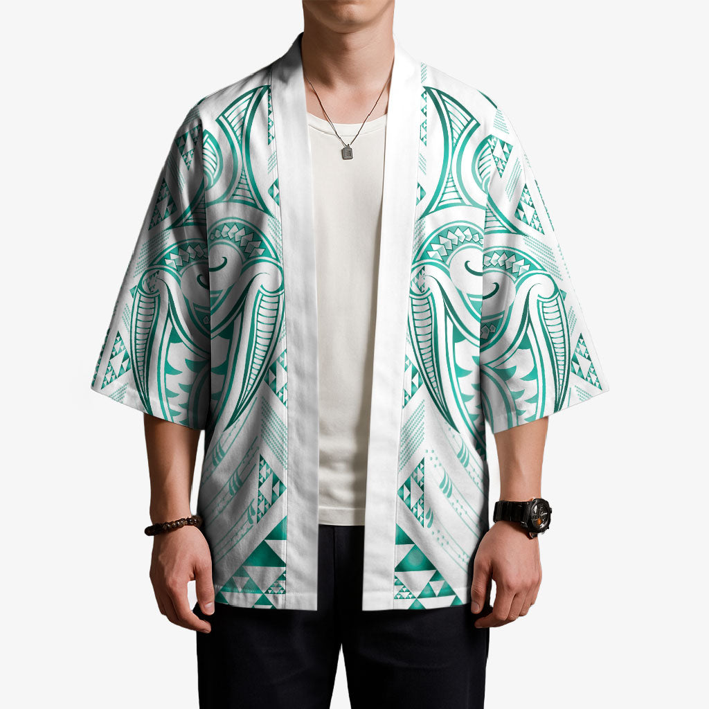 Maori Rugby Custom Ngaru Mangopare Kimono Karikiorangi Taniwha Motif
