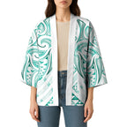 Maori Rugby Custom Ngaru Mangopare Kimono Karikiorangi Taniwha Motif