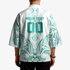 Maori Rugby Custom Ngaru Mangopare Kimono Karikiorangi Taniwha Motif