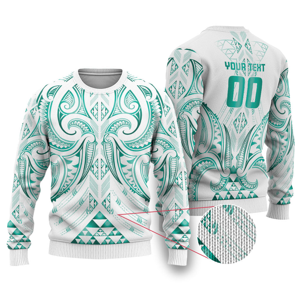 Maori Rugby Custom Ngaru Mangopare Ugly Christmas Sweater Karikiorangi Taniwha Motif
