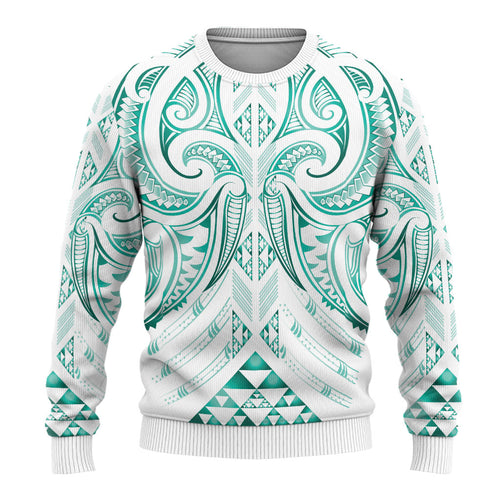 Maori Rugby Custom Ngaru Mangopare Ugly Christmas Sweater Karikiorangi Taniwha Motif