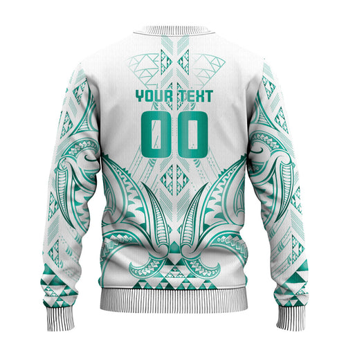 Maori Rugby Custom Ngaru Mangopare Ugly Christmas Sweater Karikiorangi Taniwha Motif