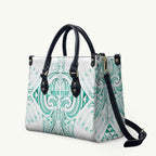 Maori Rugby Custom Ngaru Mangopare Leather Bag Karikiorangi Taniwha Motif