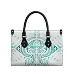 Maori Rugby Custom Ngaru Mangopare Leather Bag Karikiorangi Taniwha Motif