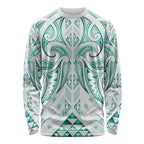 Maori Rugby Custom Ngaru Mangopare Long Sleeve Shirt Karikiorangi Taniwha Motif