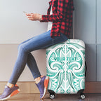 Maori Rugby Custom Ngaru Mangopare Luggage Cover Karikiorangi Taniwha Motif