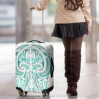 Maori Rugby Custom Ngaru Mangopare Luggage Cover Karikiorangi Taniwha Motif