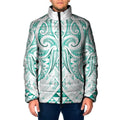 Maori Rugby Custom Ngaru Mangopare Padded Jacket Karikiorangi Taniwha Motif