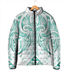 Maori Rugby Custom Ngaru Mangopare Padded Jacket Karikiorangi Taniwha Motif