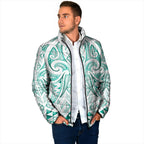 Maori Rugby Custom Ngaru Mangopare Padded Jacket Karikiorangi Taniwha Motif