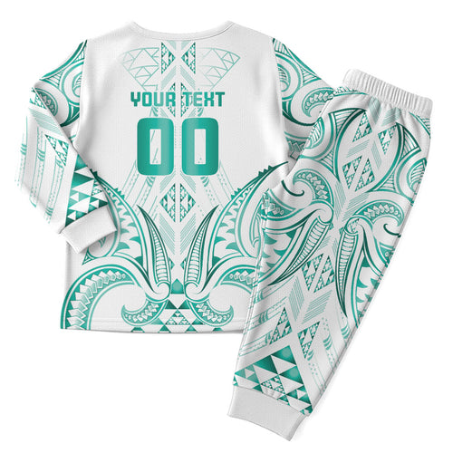 Maori Rugby Custom Ngaru Mangopare Christmas Pajama Set Karikiorangi Taniwha Motif