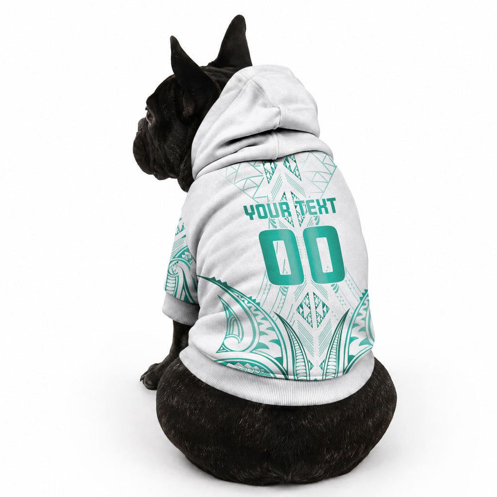 Maori Rugby Custom Ngaru Mangopare Pet Hoodie Karikiorangi Taniwha Motif