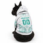 Maori Rugby Custom Ngaru Mangopare Pet Hoodie Karikiorangi Taniwha Motif