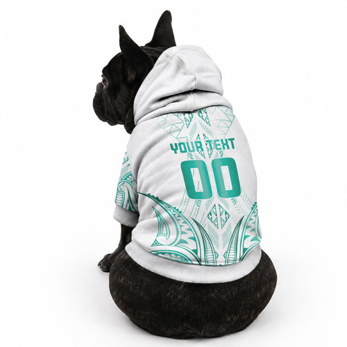 Maori Rugby Custom Ngaru Mangopare Pet Hoodie Karikiorangi Taniwha Motif