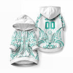 Maori Rugby Custom Ngaru Mangopare Pet Hoodie Karikiorangi Taniwha Motif