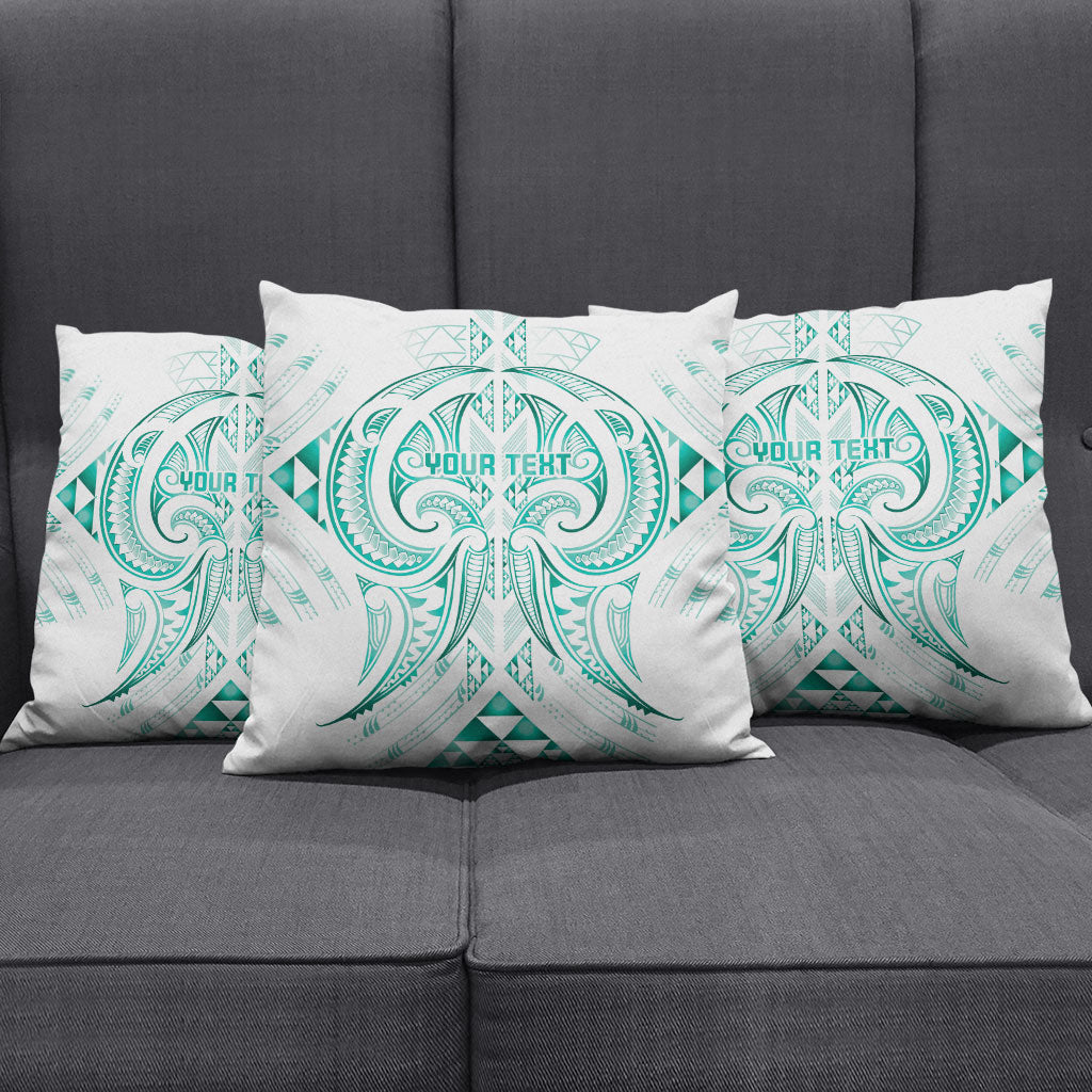 Maori Rugby Custom Ngaru Mangopare Pillow Cover Karikiorangi Taniwha Motif