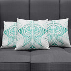Maori Rugby Custom Ngaru Mangopare Pillow Cover Karikiorangi Taniwha Motif