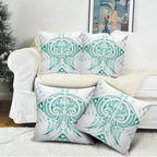 Maori Rugby Custom Ngaru Mangopare Pillow Cover Karikiorangi Taniwha Motif
