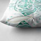 Maori Rugby Custom Ngaru Mangopare Pillow Cover Karikiorangi Taniwha Motif