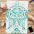 Maori Rugby Custom Ngaru Mangopare Puzzle Karikiorangi Taniwha Motif