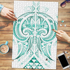 Maori Rugby Custom Ngaru Mangopare Puzzle Karikiorangi Taniwha Motif