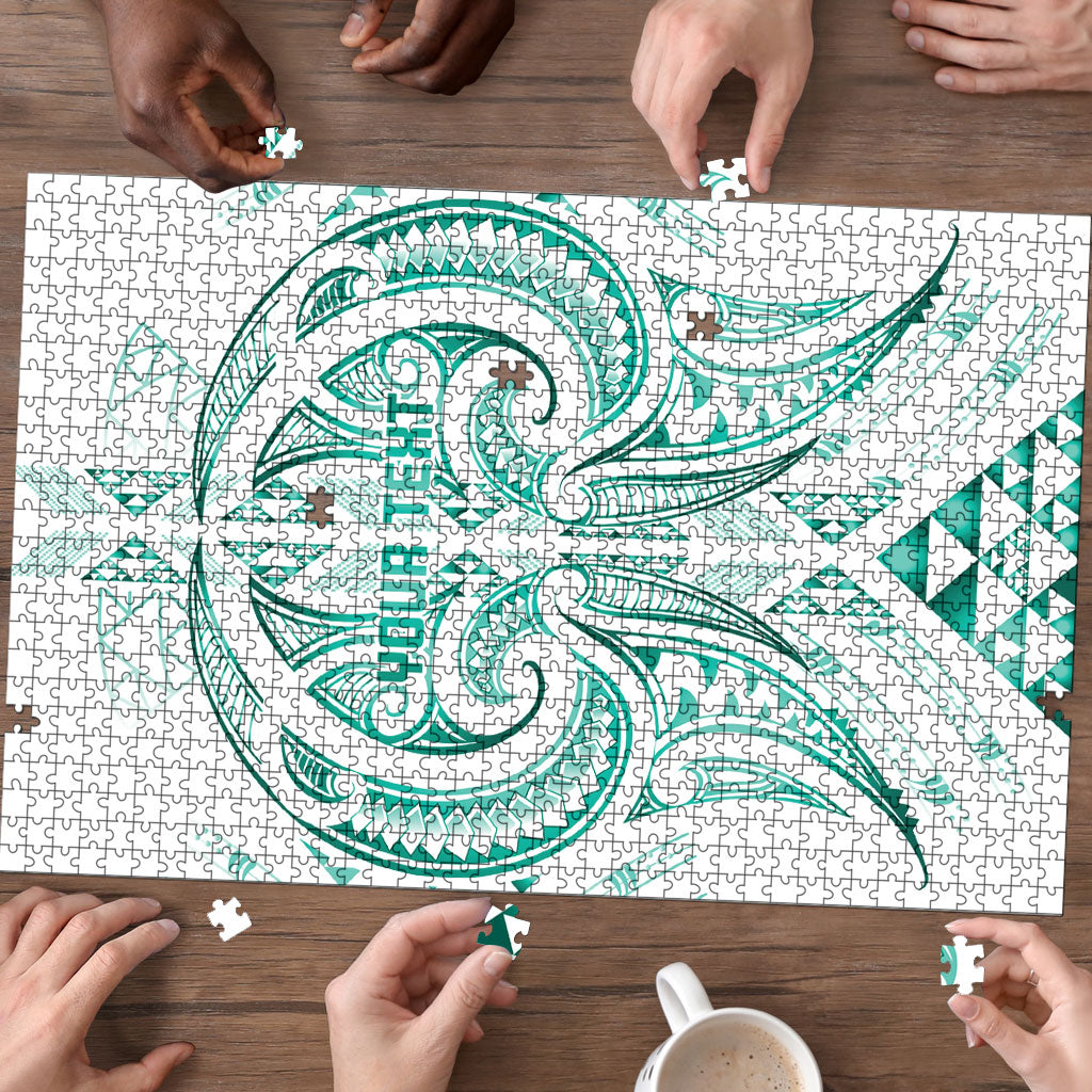 Maori Rugby Custom Ngaru Mangopare Puzzle Karikiorangi Taniwha Motif
