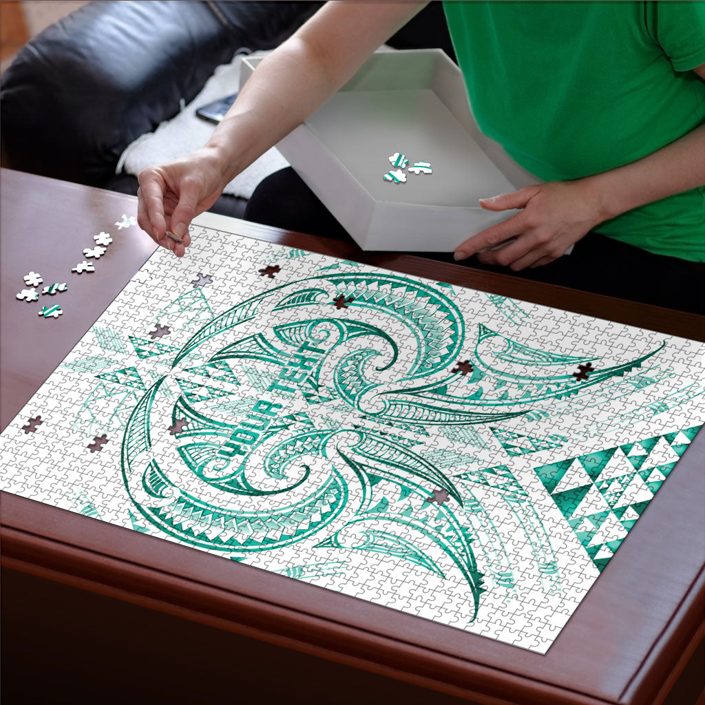 Maori Rugby Custom Ngaru Mangopare Puzzle Karikiorangi Taniwha Motif