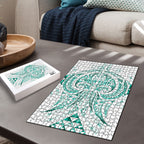 Maori Rugby Custom Ngaru Mangopare Puzzle Karikiorangi Taniwha Motif