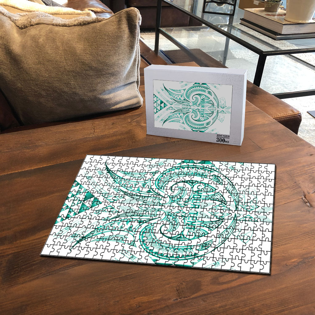 Maori Rugby Custom Ngaru Mangopare Puzzle Karikiorangi Taniwha Motif