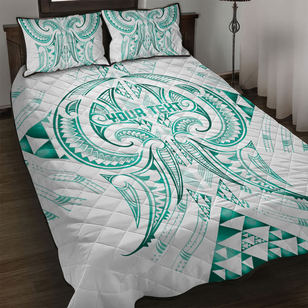 Maori Rugby Custom Ngaru Mangopare Quilt Bed Set Karikiorangi Taniwha Motif