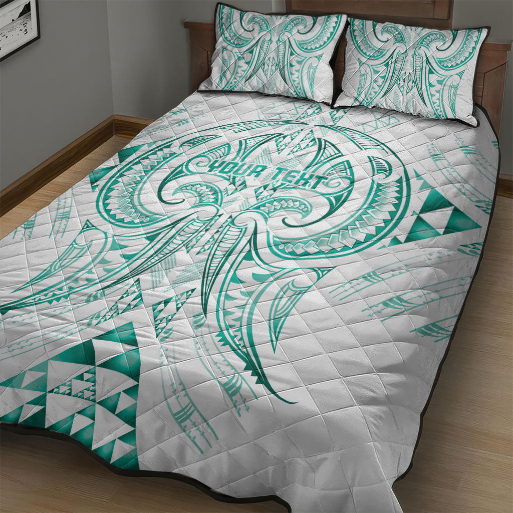 Maori Rugby Custom Ngaru Mangopare Quilt Bed Set Karikiorangi Taniwha Motif