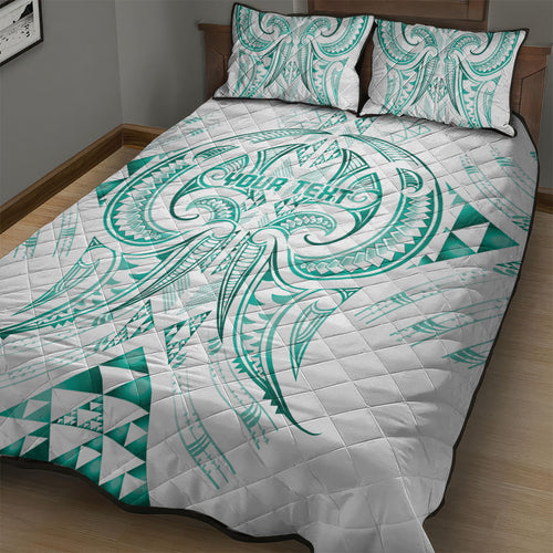 Maori Rugby Custom Ngaru Mangopare Quilt Bed Set Karikiorangi Taniwha Motif