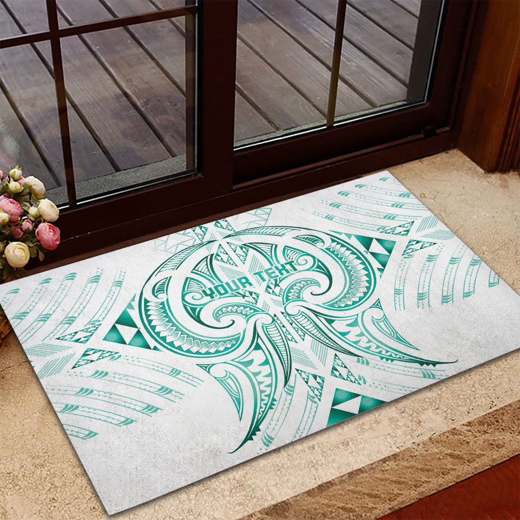 Maori Rugby Custom Ngaru Mangopare Rubber Doormat Karikiorangi Taniwha Motif