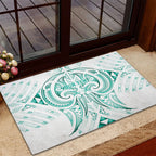Maori Rugby Custom Ngaru Mangopare Rubber Doormat Karikiorangi Taniwha Motif