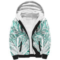 Maori Rugby Custom Ngaru Mangopare Sherpa Hoodie Karikiorangi Taniwha Motif