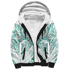 Maori Rugby Custom Ngaru Mangopare Sherpa Hoodie Karikiorangi Taniwha Motif