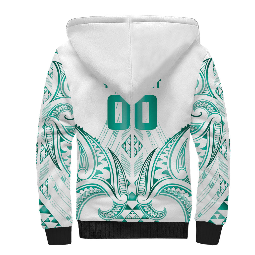 Maori Rugby Custom Ngaru Mangopare Sherpa Hoodie Karikiorangi Taniwha Motif