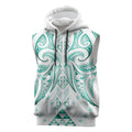 Maori Rugby Custom Ngaru Mangopare Sleeveless Hoodie Karikiorangi Taniwha Motif
