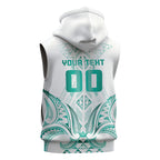 Maori Rugby Custom Ngaru Mangopare Sleeveless Hoodie Karikiorangi Taniwha Motif