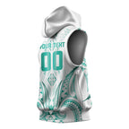 Maori Rugby Custom Ngaru Mangopare Sleeveless Hoodie Karikiorangi Taniwha Motif