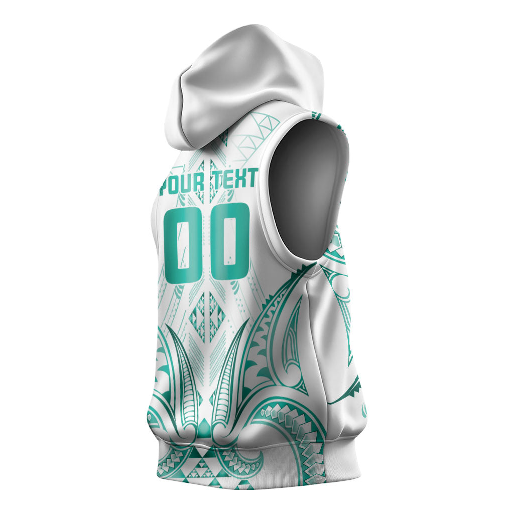 Maori Rugby Custom Ngaru Mangopare Sleeveless Hoodie Karikiorangi Taniwha Motif