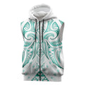Maori Rugby Custom Ngaru Mangopare Sleeveless Zip Hoodie Karikiorangi Taniwha Motif