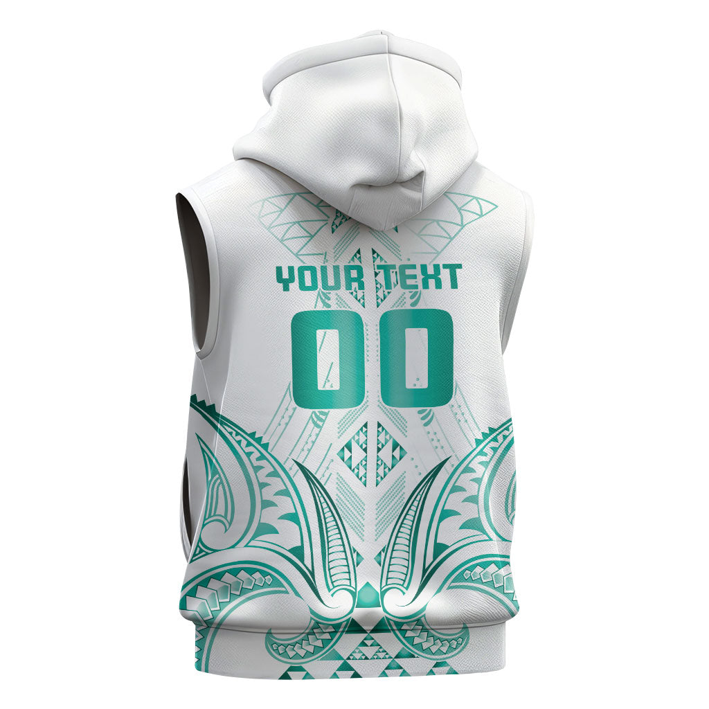 Maori Rugby Custom Ngaru Mangopare Sleeveless Zip Hoodie Karikiorangi Taniwha Motif