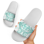 Maori Rugby Custom Ngaru Mangopare Slide Sandals Karikiorangi Taniwha Motif