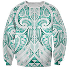 Maori Rugby Custom Ngaru Mangopare Sweatshirt Karikiorangi Taniwha Motif