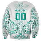 Maori Rugby Custom Ngaru Mangopare Sweatshirt Karikiorangi Taniwha Motif