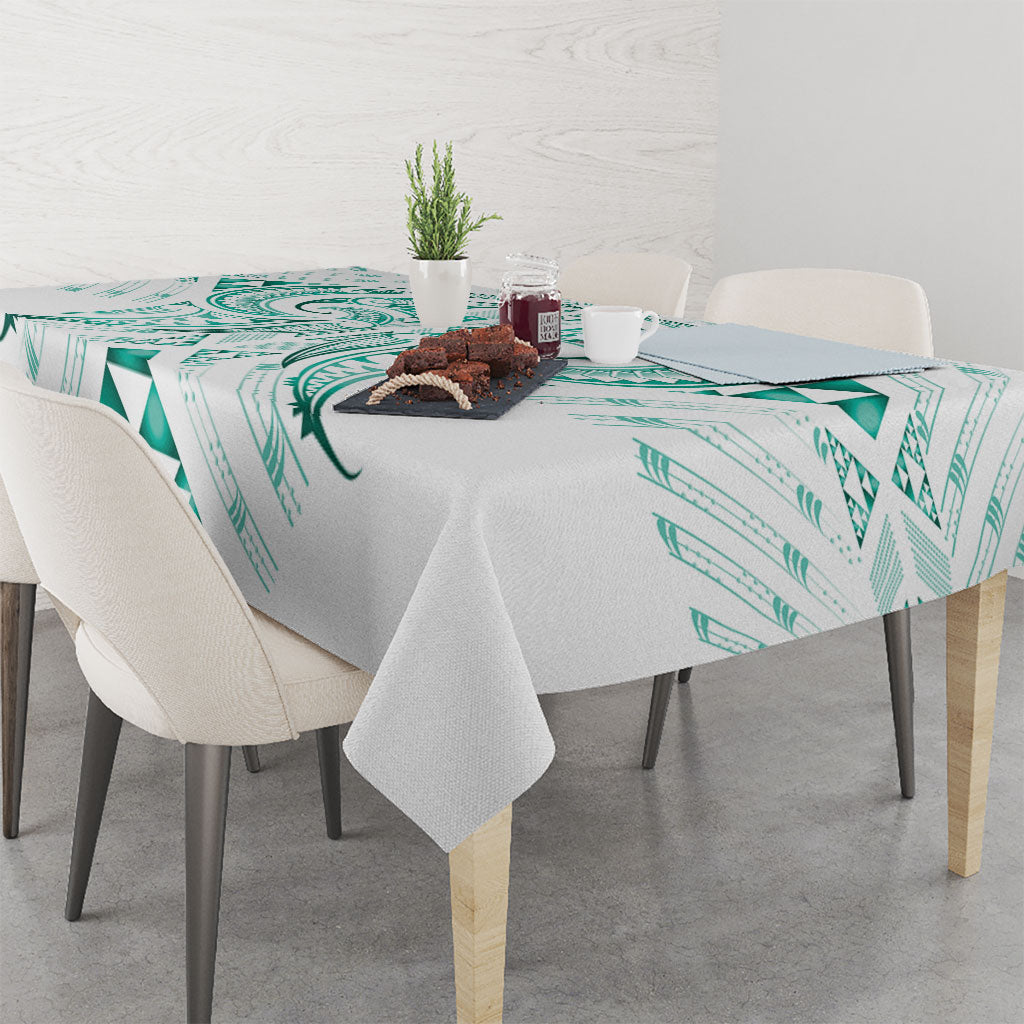 Maori Rugby Custom Ngaru Mangopare Tablecloth Karikiorangi Taniwha Motif