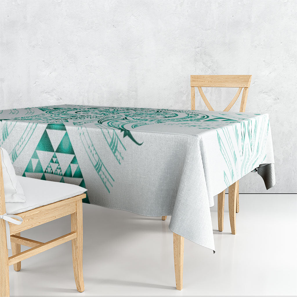 Maori Rugby Custom Ngaru Mangopare Tablecloth Karikiorangi Taniwha Motif