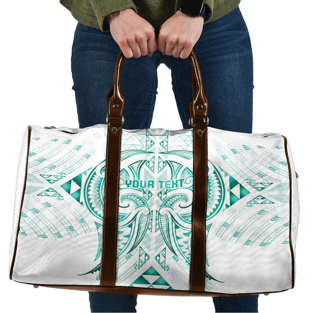 Maori Rugby Custom Ngaru Mangopare Travel Bag Karikiorangi Taniwha Motif