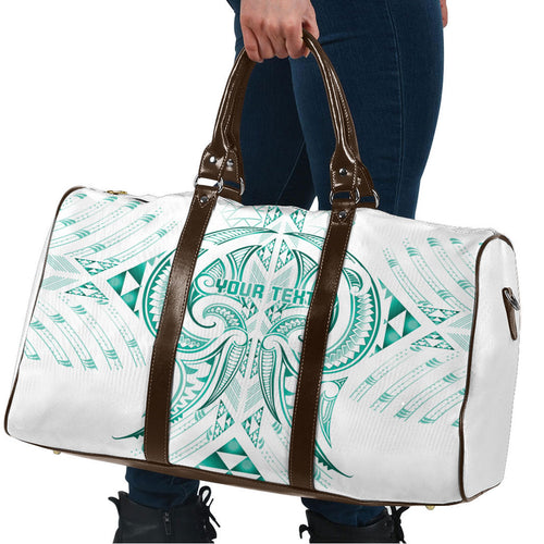 Maori Rugby Custom Ngaru Mangopare Travel Bag Karikiorangi Taniwha Motif